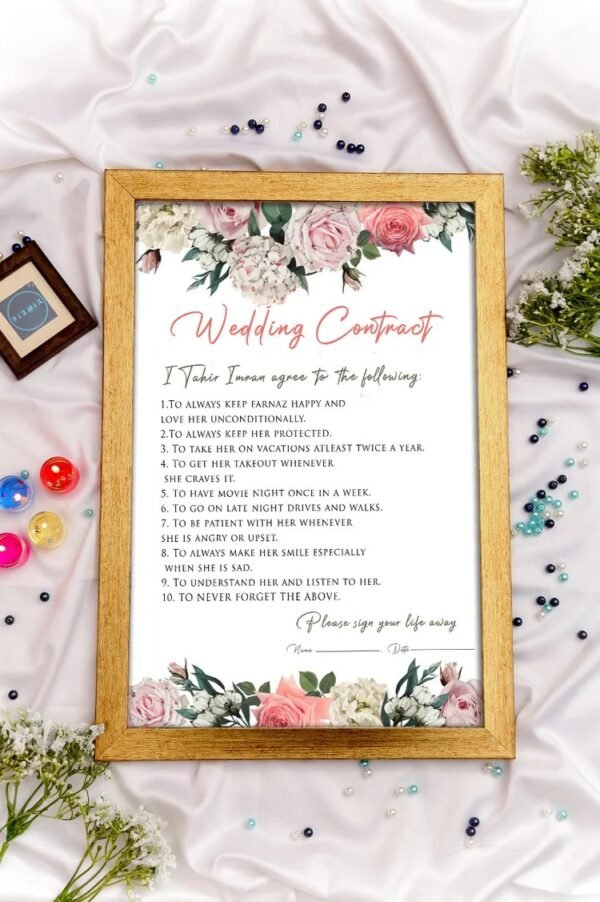 Versa Custom Nikah Frame #15